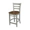 International Concepts Round 36 in Rd Extension Dining Table, 4 Emily Counter Ht Stools, Hickory/Stone, 36 W, 48 L, Wood K41-36RXT-6B-S6172-4 - alternate 2